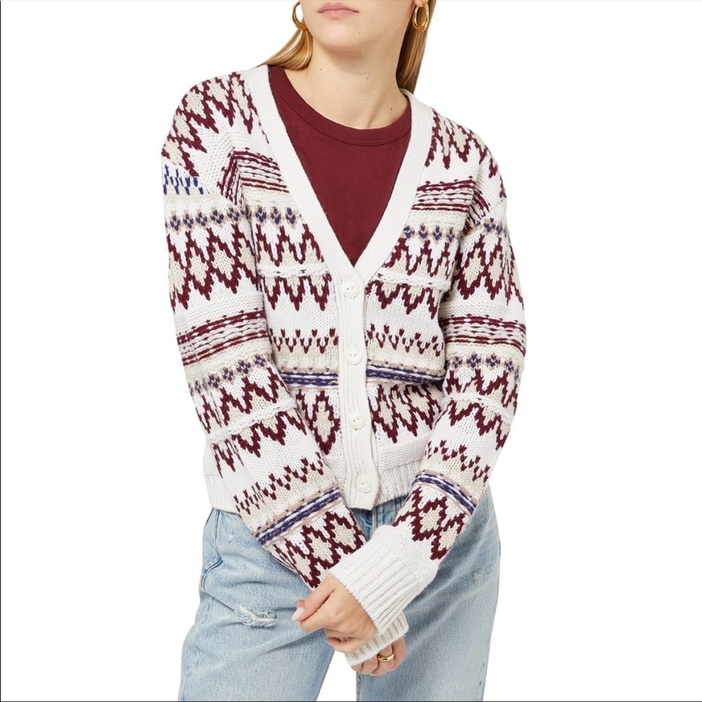Rag & Bone willow fair isle cardigan NWT